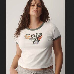 Gola x Anthropologie Ringer Graphic Tee Size 2X New with Tag Athleisure